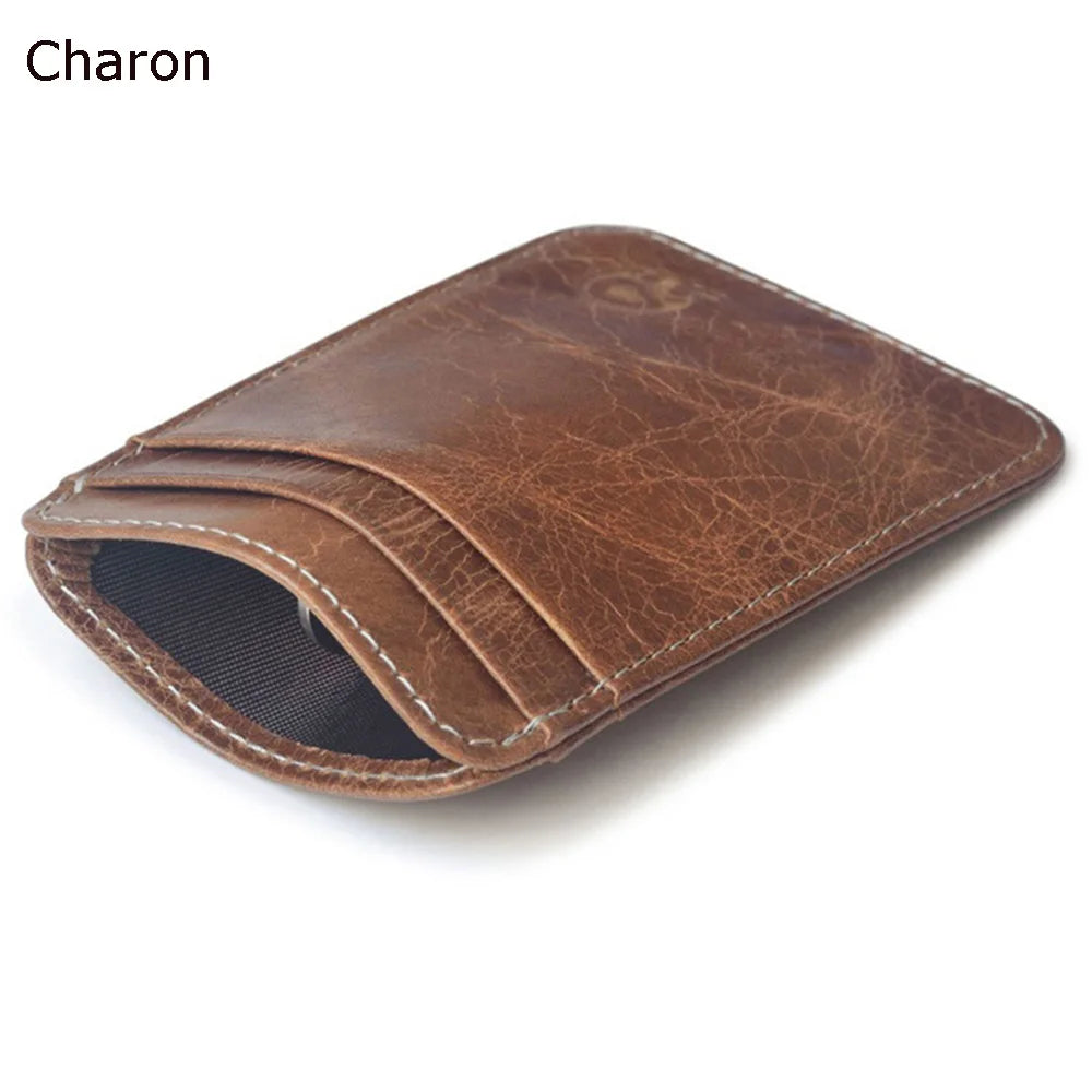 Genuine Leather Men’s Mini Card Holder