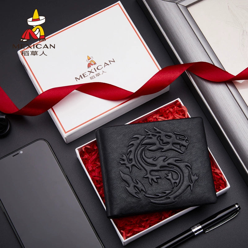 Men's Black Leather Wallet (Different Styles)