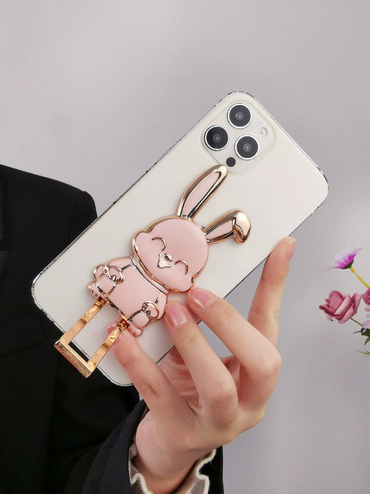 Cartoon Rabbit Phone Holder Bracket Foldable Ultra-Thin