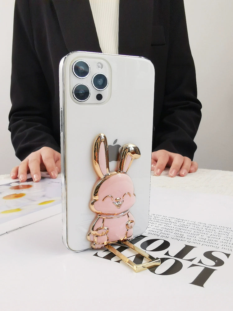 Cartoon Rabbit Phone Holder Bracket Foldable Ultra-Thin