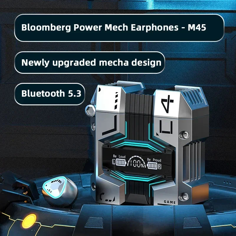 M45 120 Hrs. Compact Noise Reduction Bluetooth 5.3 Touch Control Waterproof Earbud