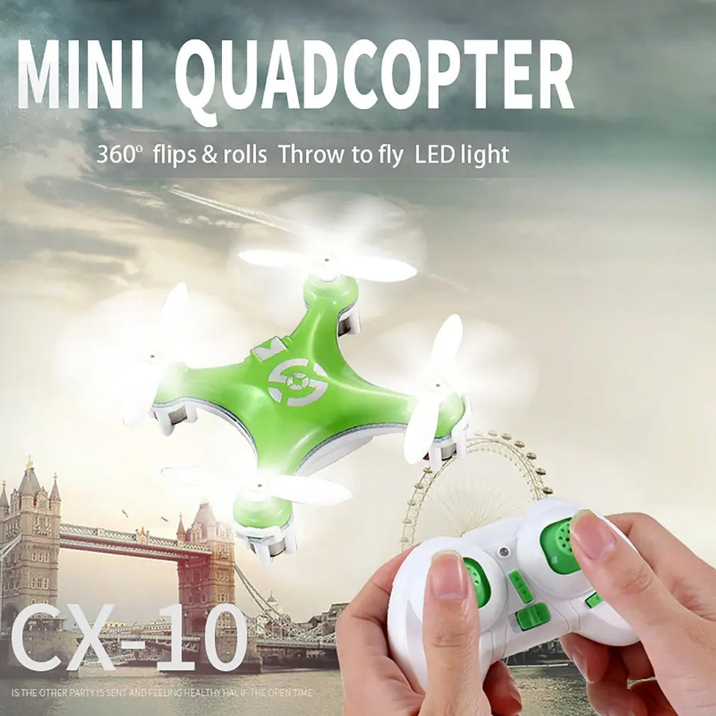 CX-10 Mini RC Drone 2.4G 4CH 6 Axis LED