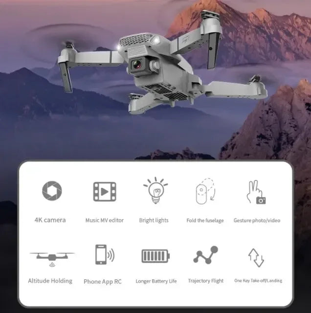 Lenovo E88 Pro Drone 4k Profesional