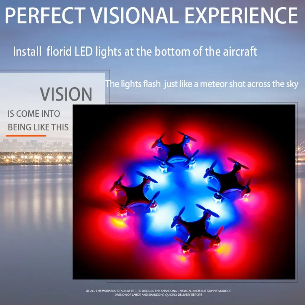 CX-10 Mini RC Drone 2.4G 4CH 6 Axis LED