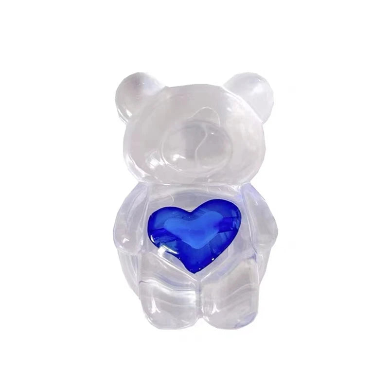 Cute 3D  Epoxy Love Heart Bear
