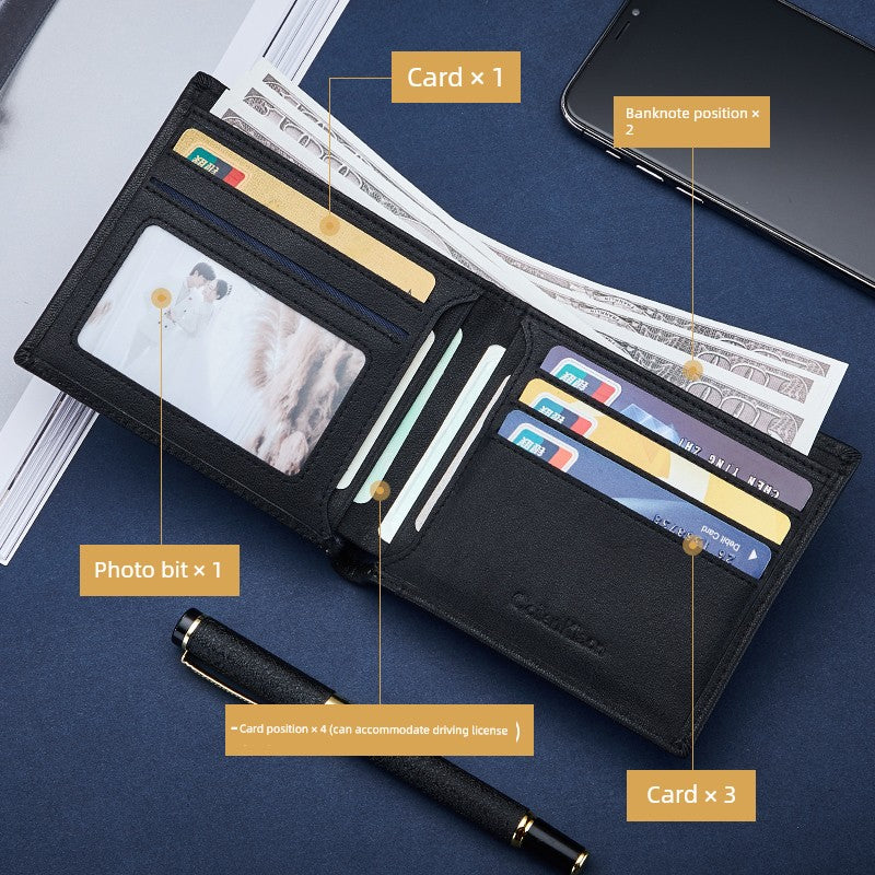 Coilenklaon Men's Genuine Cowhide Wallet