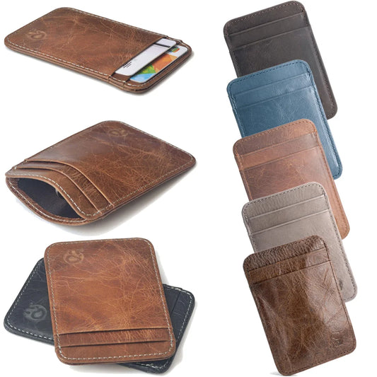 Genuine Leather Men’s Mini Card Holder