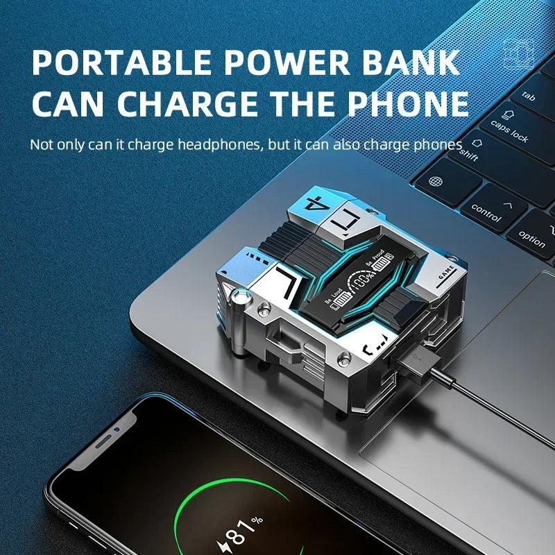 M45 120 Hrs. Compact Noise Reduction Bluetooth 5.3 Touch Control Waterproof Earbud