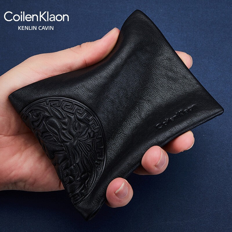 Coilenklaon Men's Genuine Cowhide Wallet